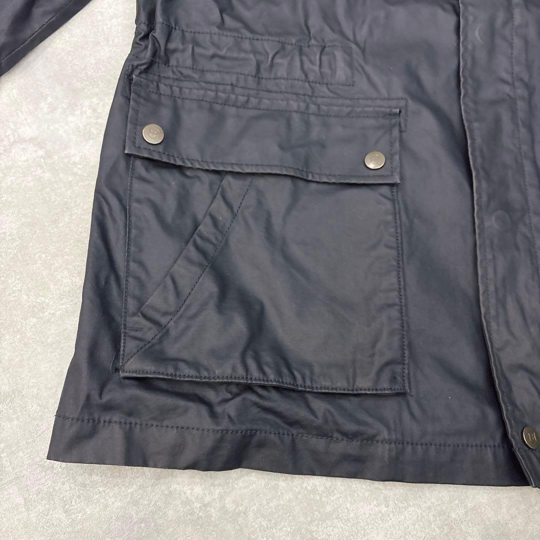 美品✨ビクトリノックス（XL）2016SSミリタリージャケット 紺 フード収納