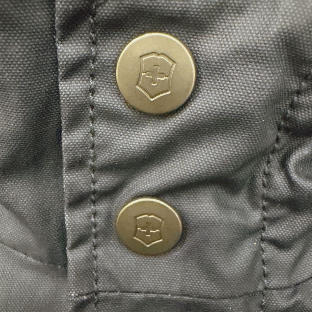 美品✨ビクトリノックス（XL）2016SSミリタリージャケット 紺 フード収納