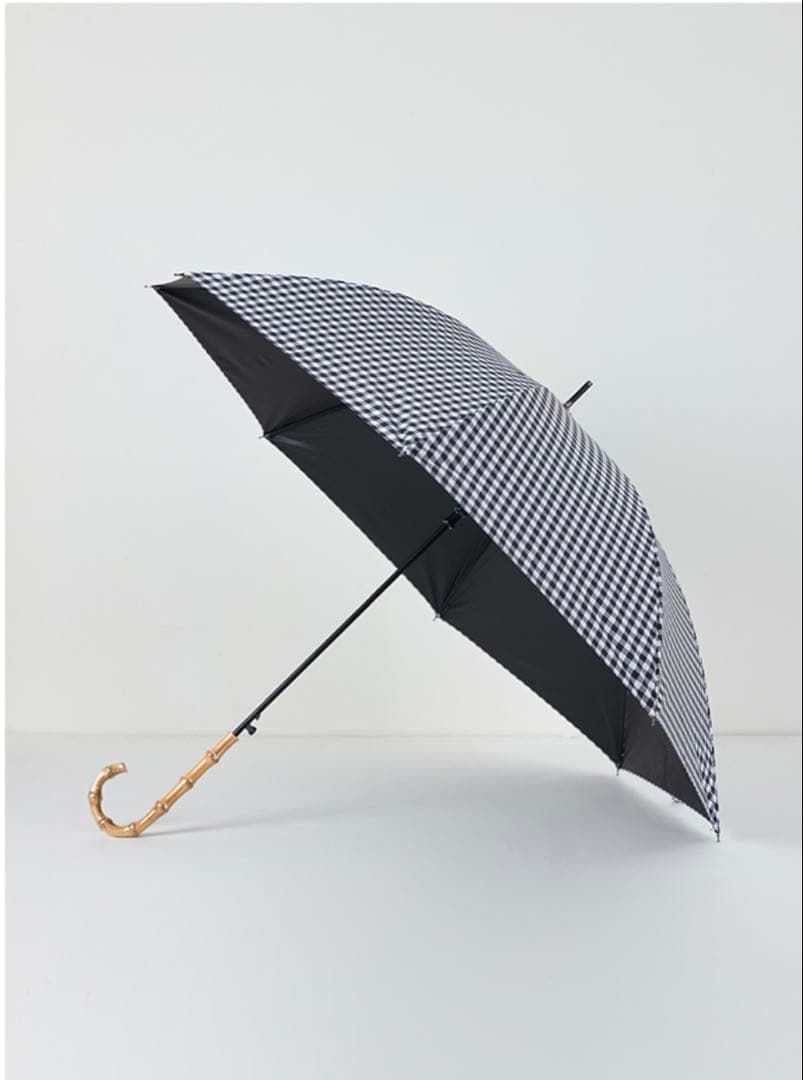 FORME 晴雨兼用日傘　ブラックギンガムチェック