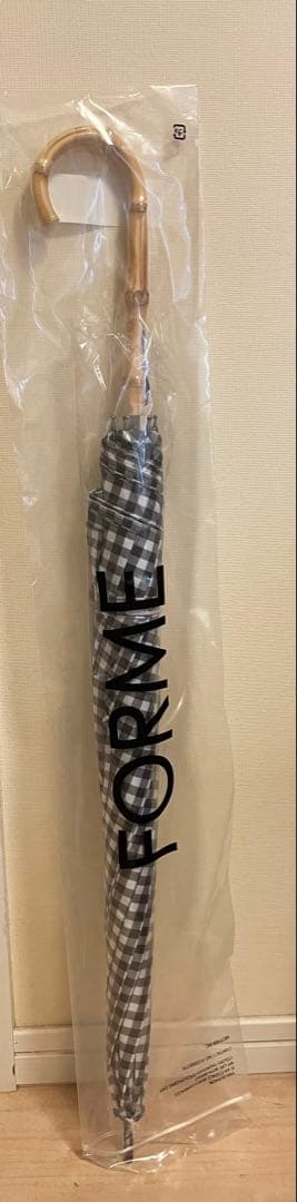 FORME 晴雨兼用日傘　ブラックギンガムチェック