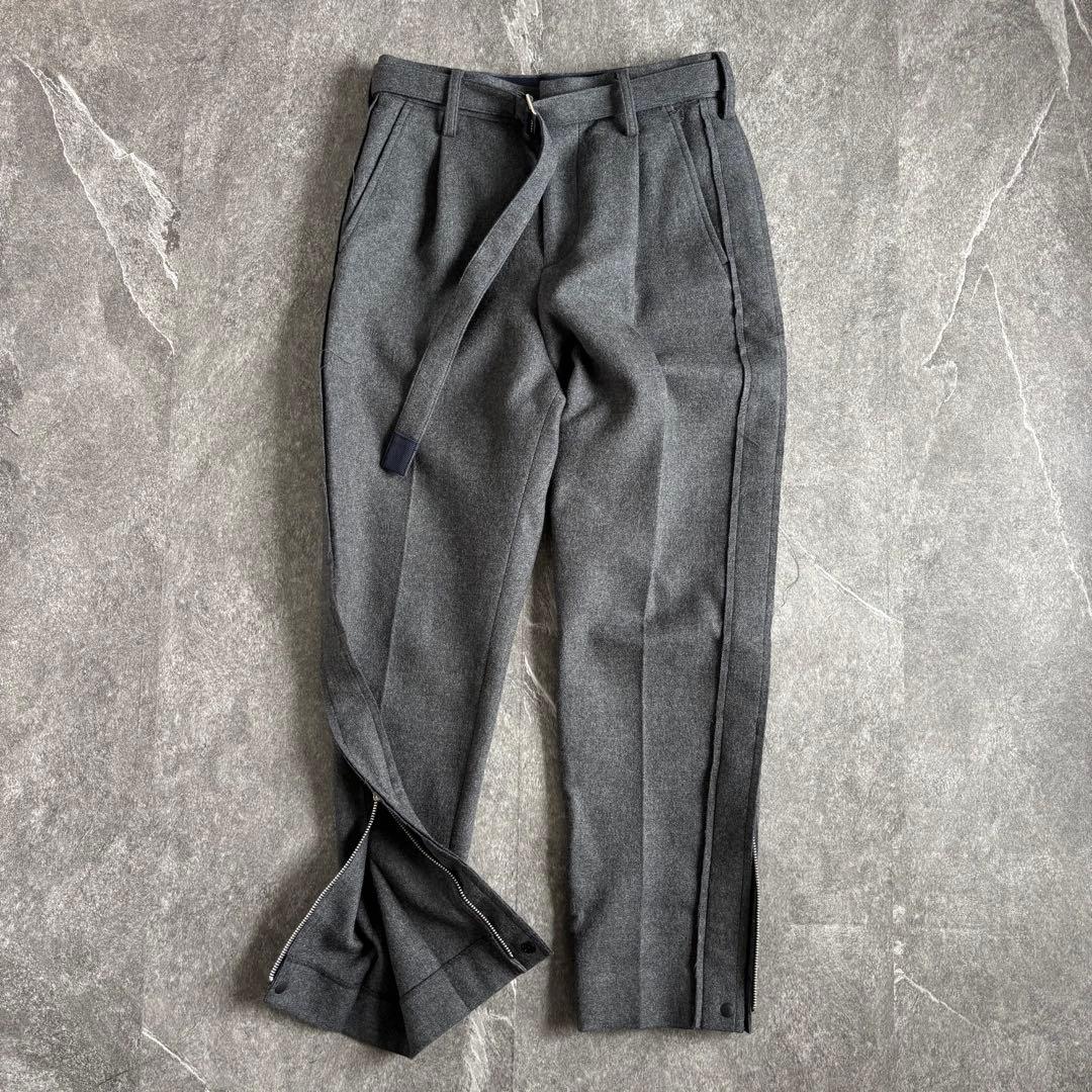 sacai サカイ 2022aw ベルテッドパンツ