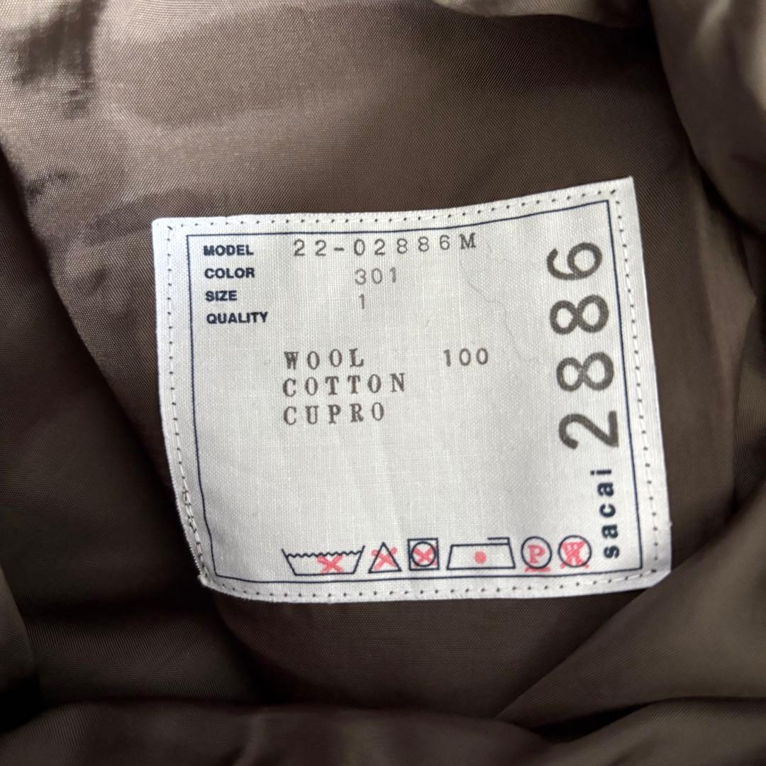 sacai サカイ 2022aw ベルテッドパンツ