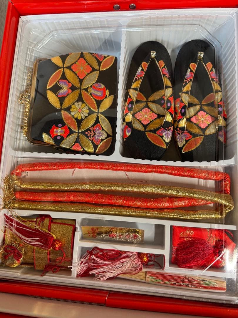 hippi‼︎!様　七五三　七歳　帯　八点セット　黒