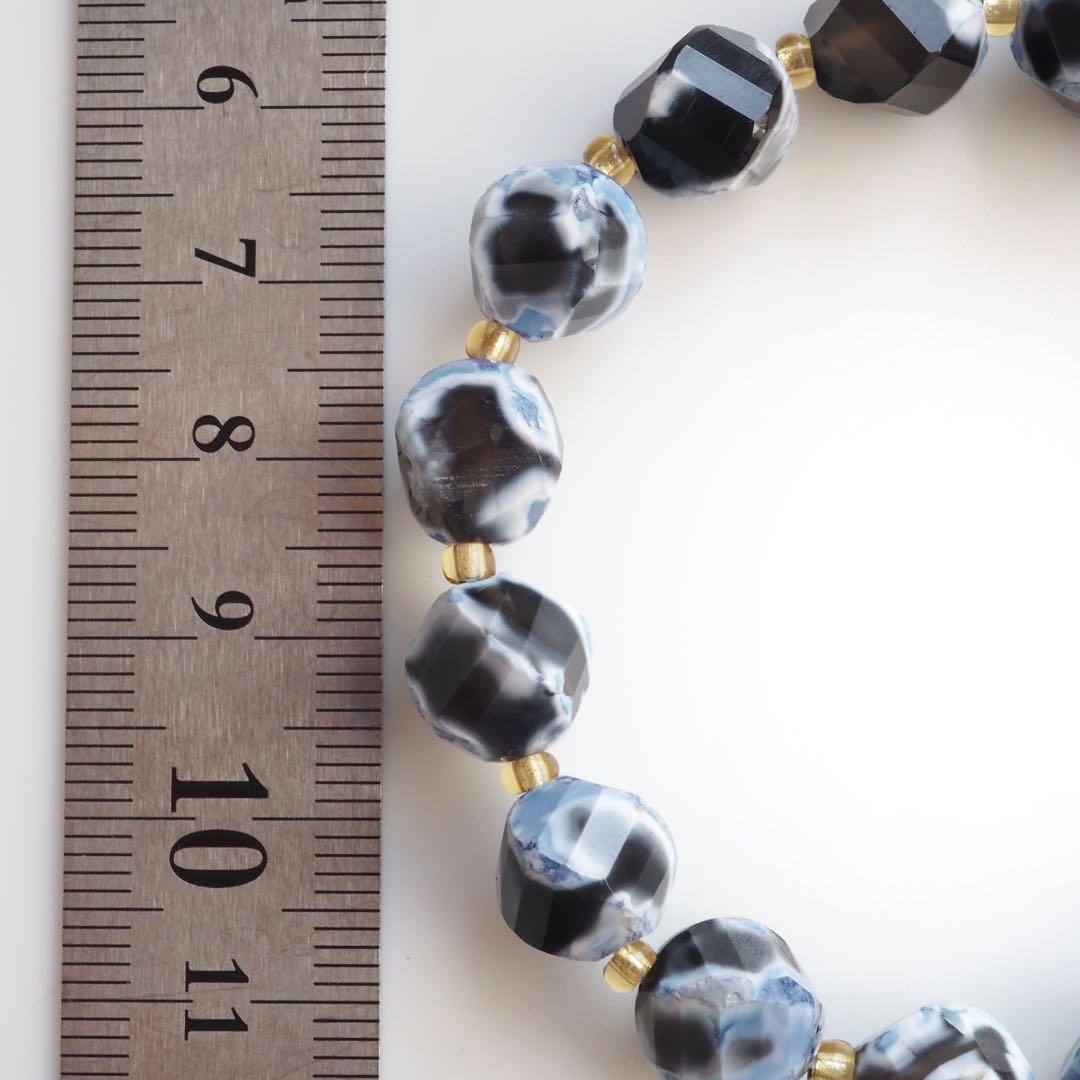 【Chikarin】希少ファイヤーアゲートゴムブレスレット