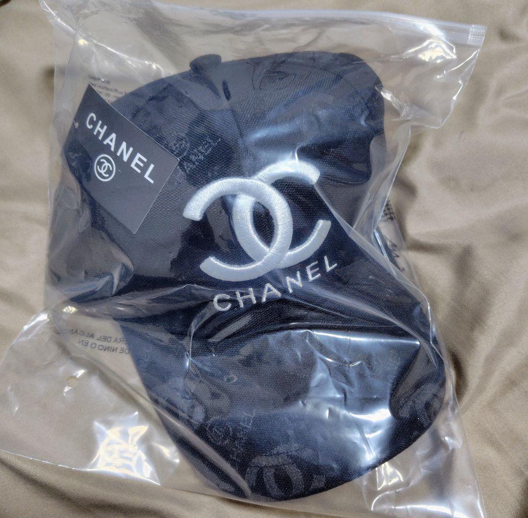 ♡CHANEL♡ ロゴ入りブラックキャップ✨新品✨
