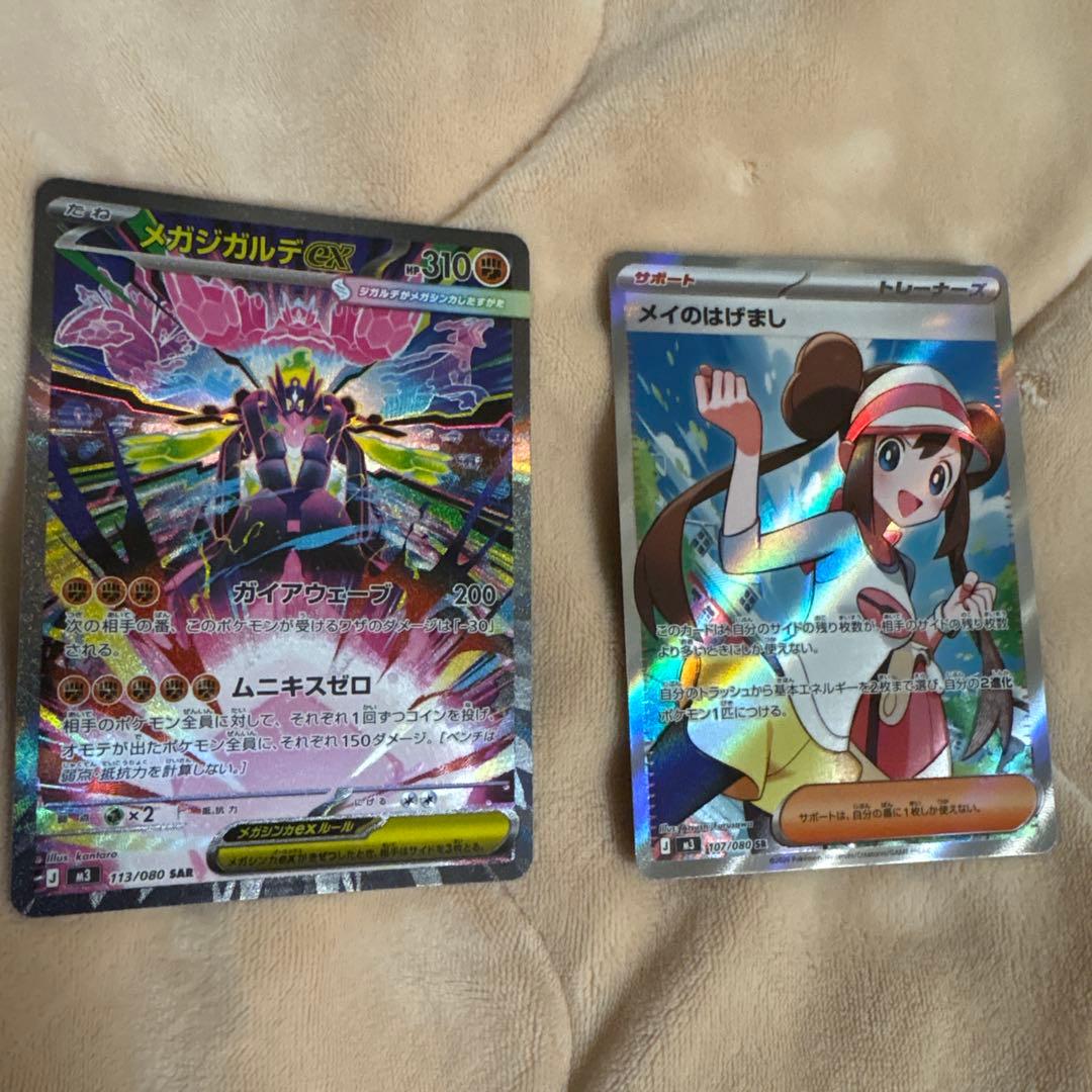 ポケモンカード　メガジガルデex SAR メイのはげまし　SR