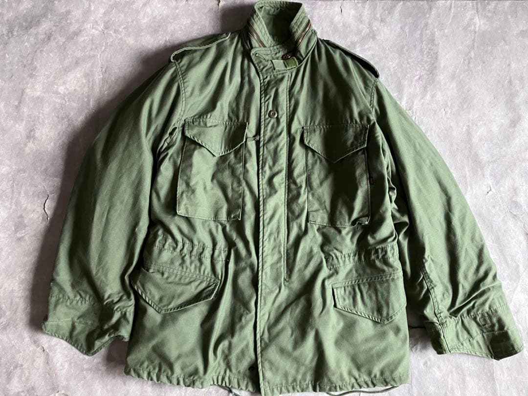 M65 ミリタリー フィールドジャケット ライナー付 USA製 オリーブ 秋冬