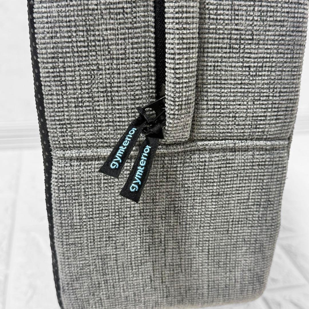 美品 ジムテリア シェイプエイト 室内トランポリン クッション グレー