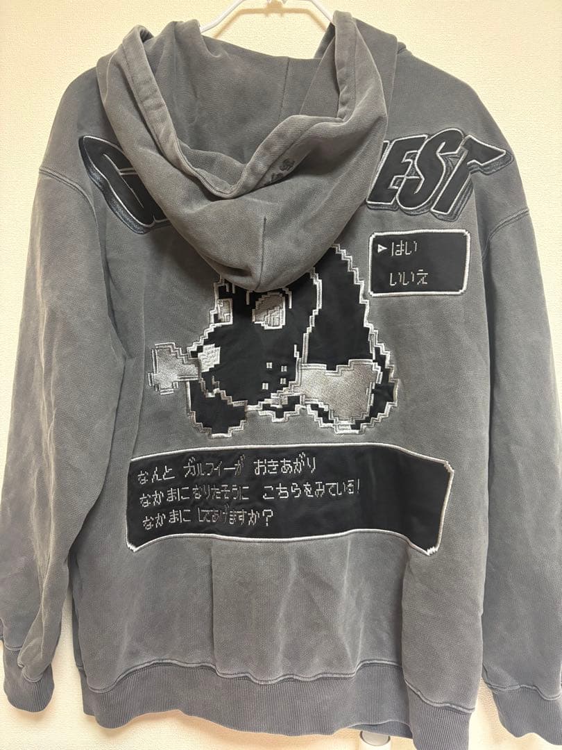 GALFY（ガルフィー）ガルクエジップパーカー/バックプリント ブラック 中型犬