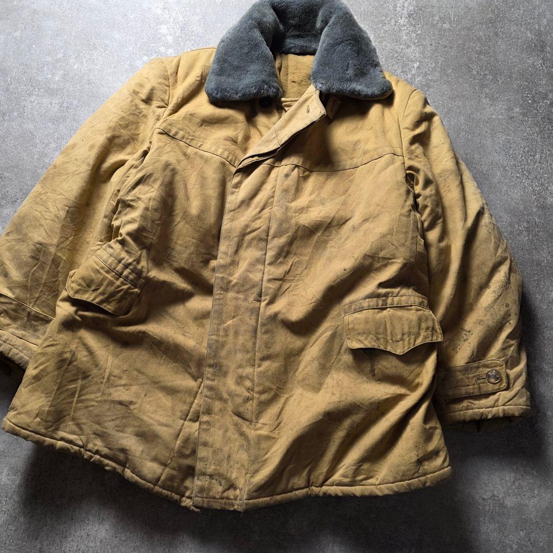 ヴィンテージ70s旧ソ連軍タンカースジャケットアフガンコートミリタリーグランジ