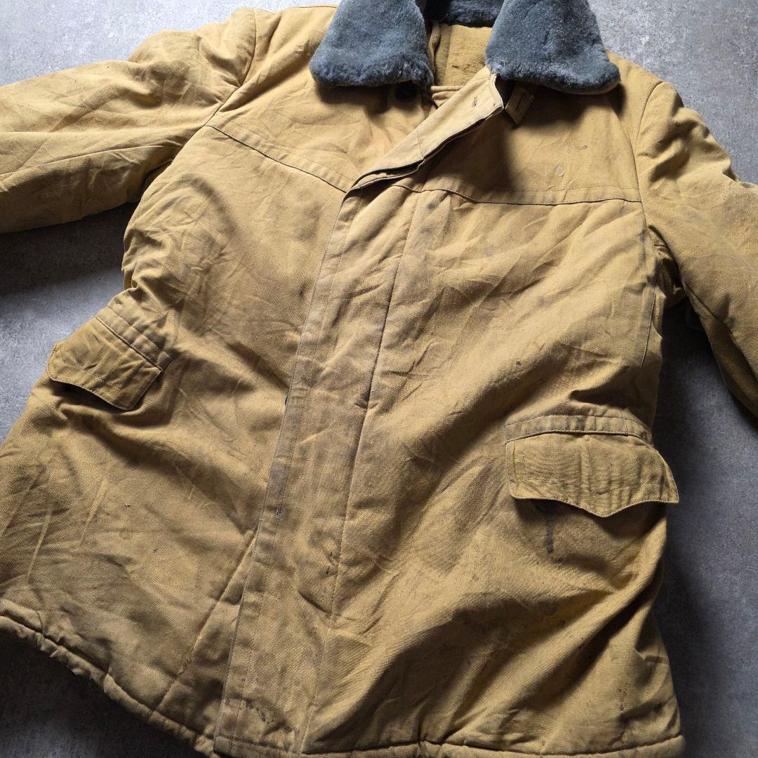 ヴィンテージ70s旧ソ連軍タンカースジャケットアフガンコートミリタリーグランジ
