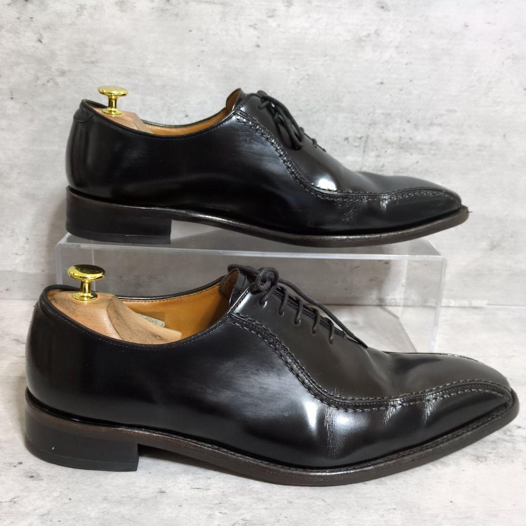 【REGAL】318R☆スワールトゥ☆レザーシューズ☆黒☆27cm