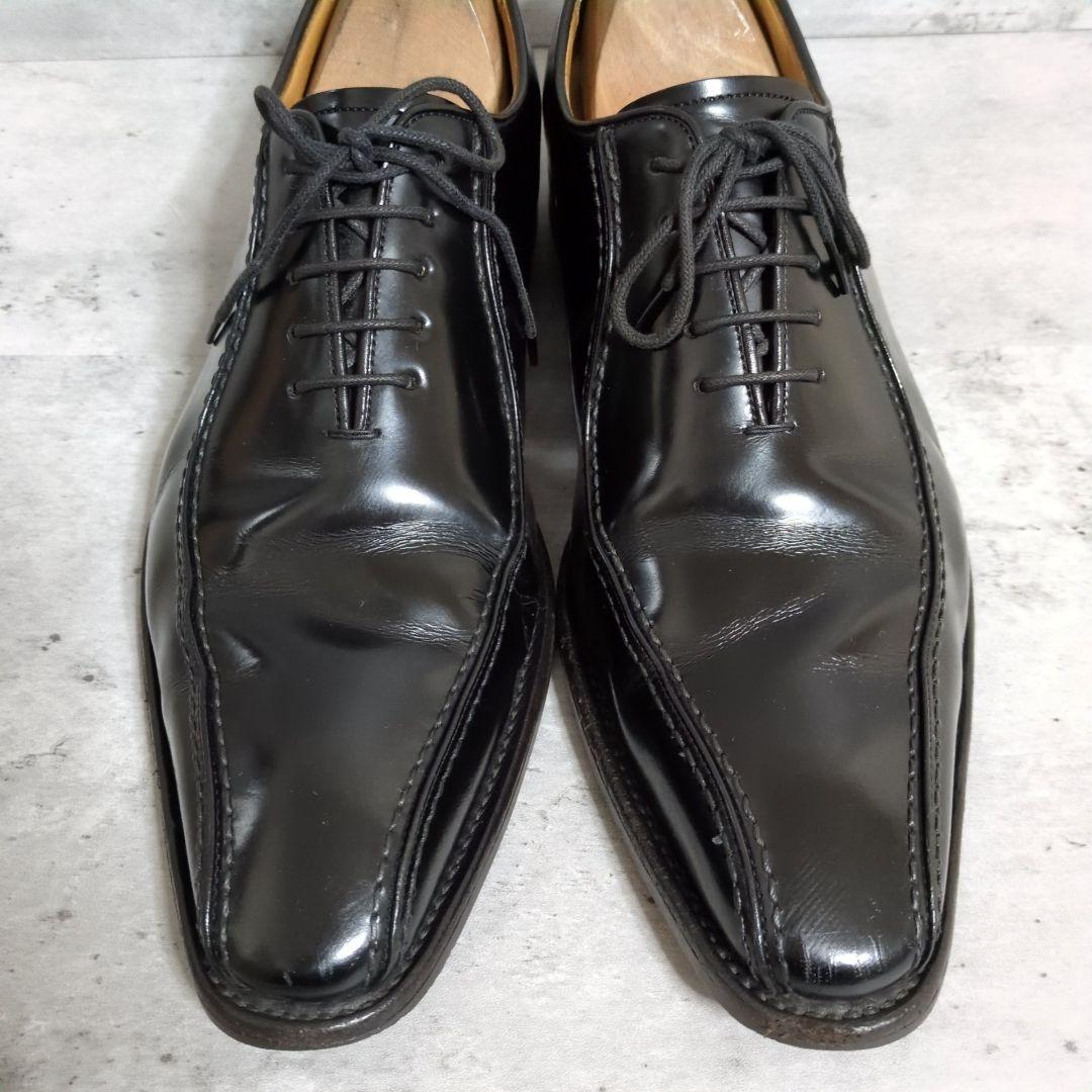 【REGAL】318R☆スワールトゥ☆レザーシューズ☆黒☆27cm