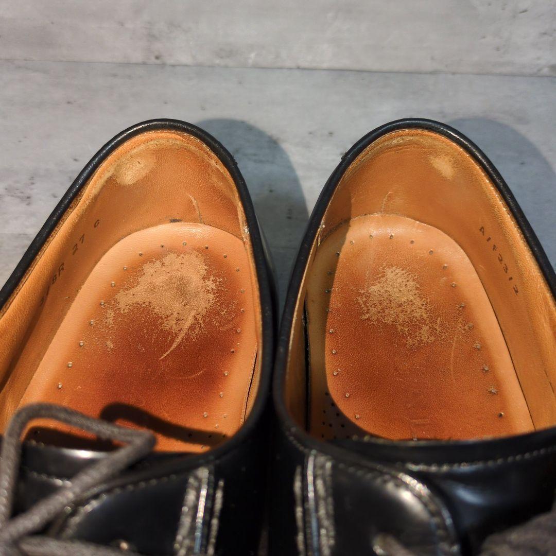 【REGAL】318R☆スワールトゥ☆レザーシューズ☆黒☆27cm