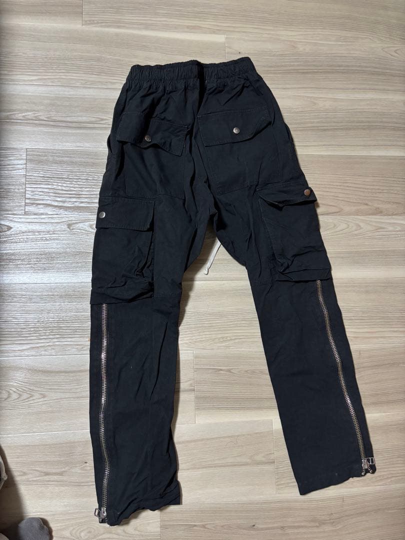 indepict ジップカーゴパンツ ブラック L