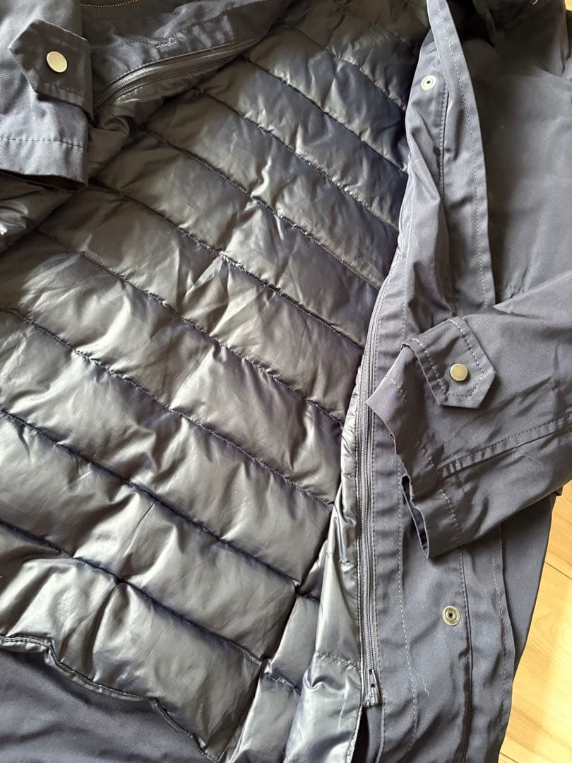 美品★iCB モッズコート ネイビー ダウンライナー付き 大きいサイズ　44