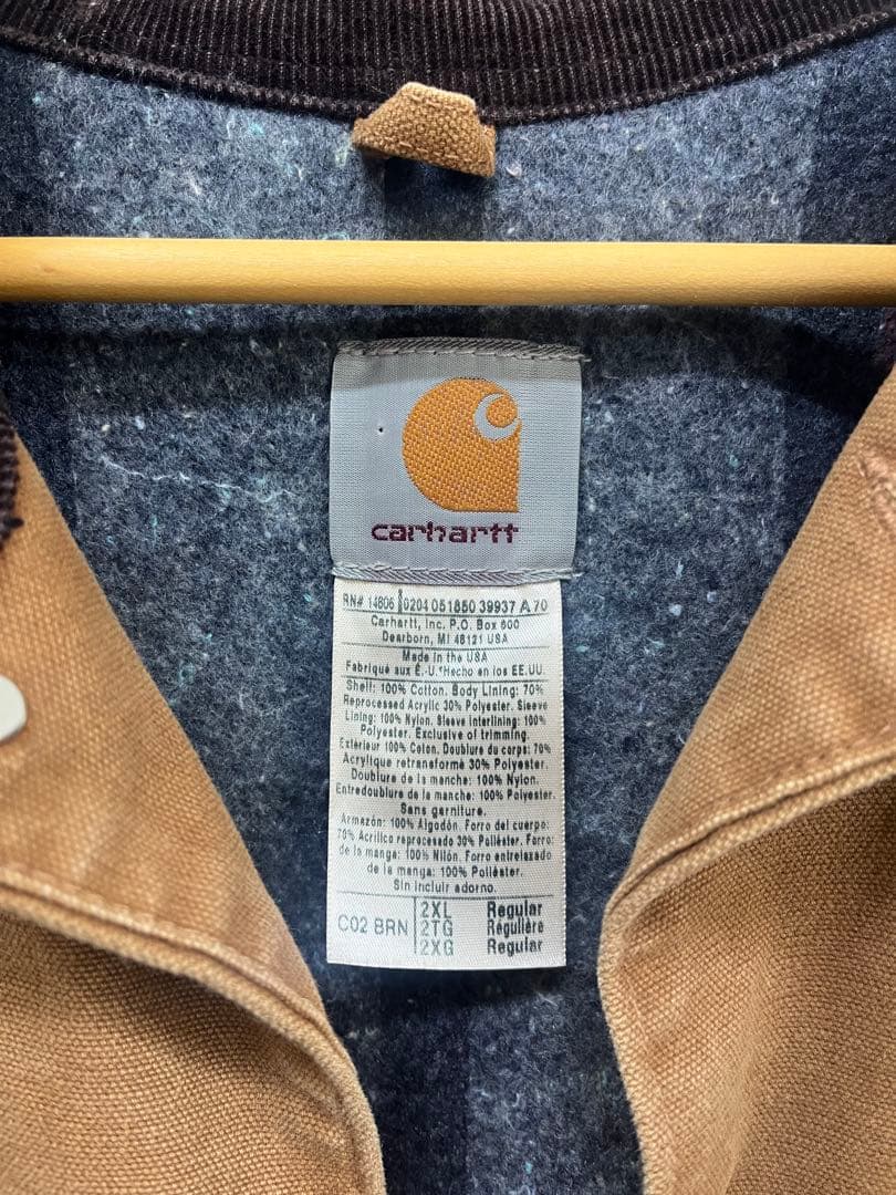 carhartt ミシガンチョアコート　SIZE 2XL