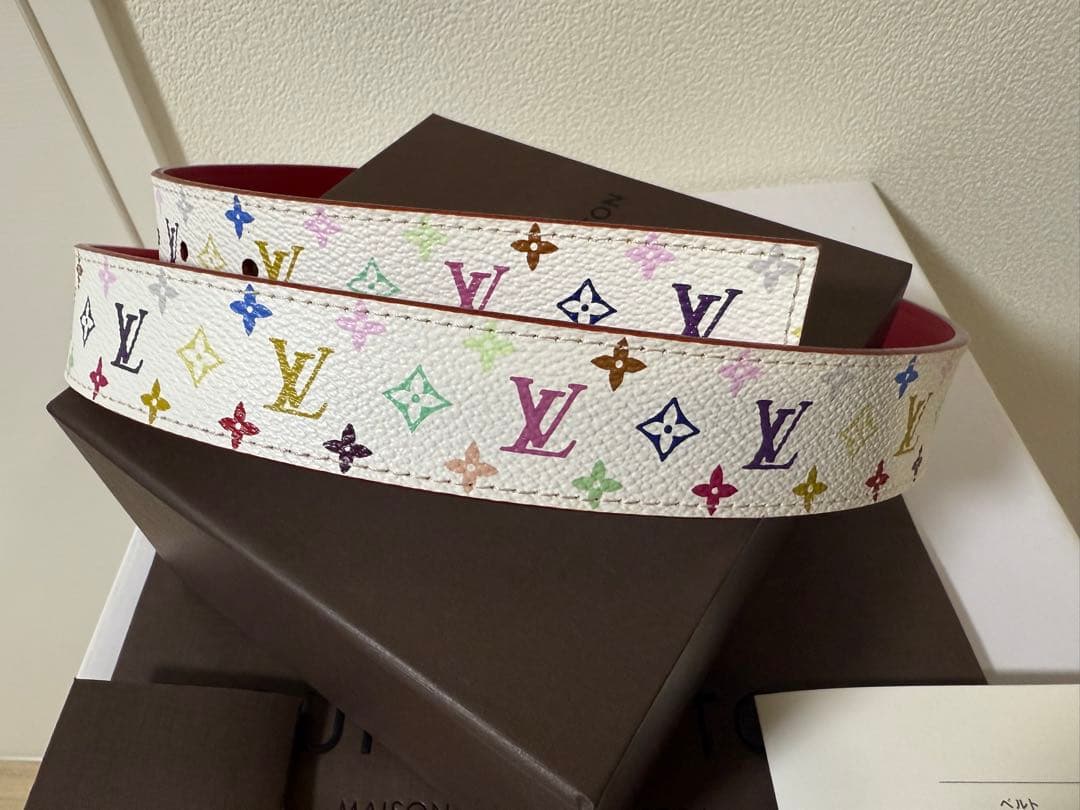 ルイ・ヴィトン LOUIS VUITTON マルチカラー ベルト