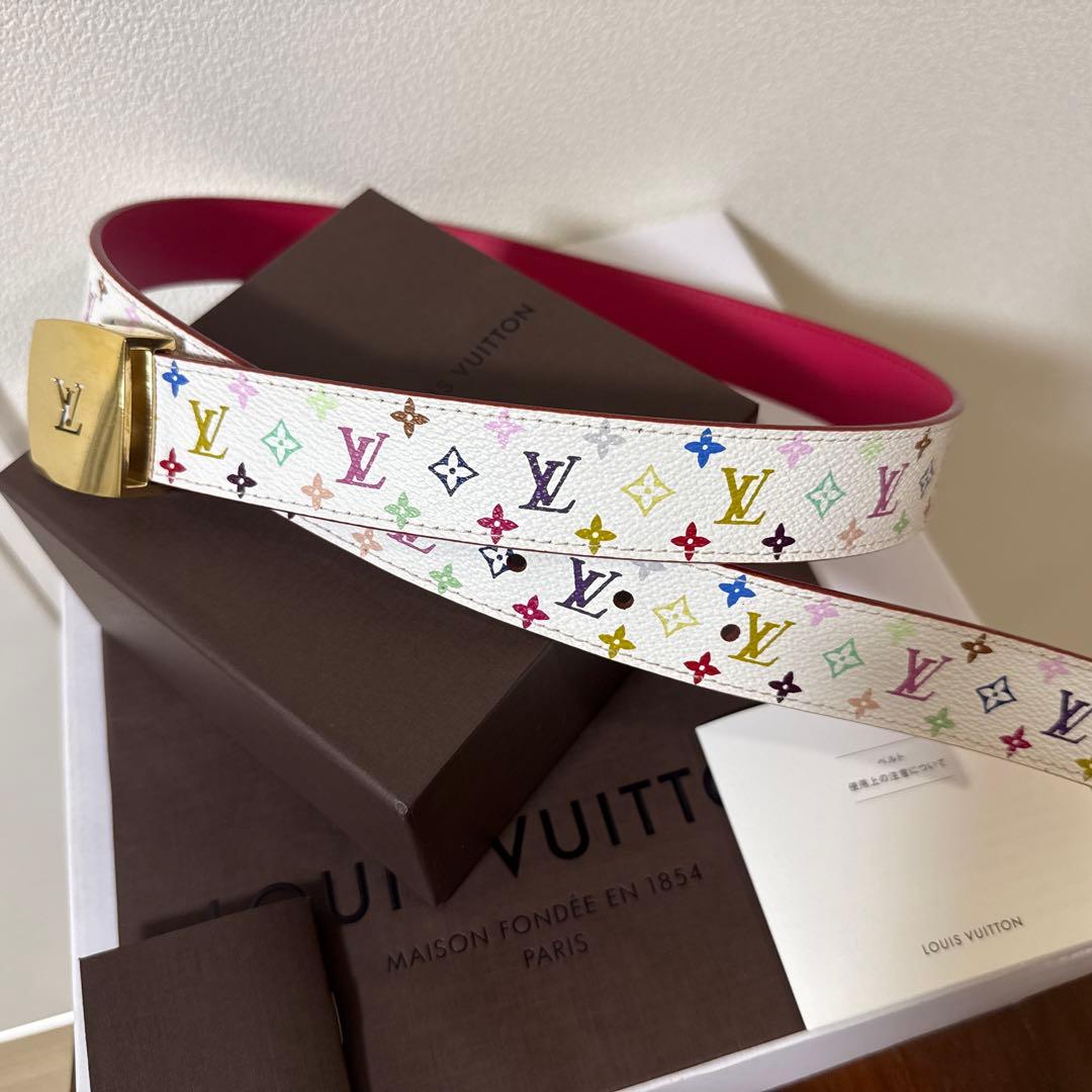 ルイ・ヴィトン LOUIS VUITTON マルチカラー ベルト