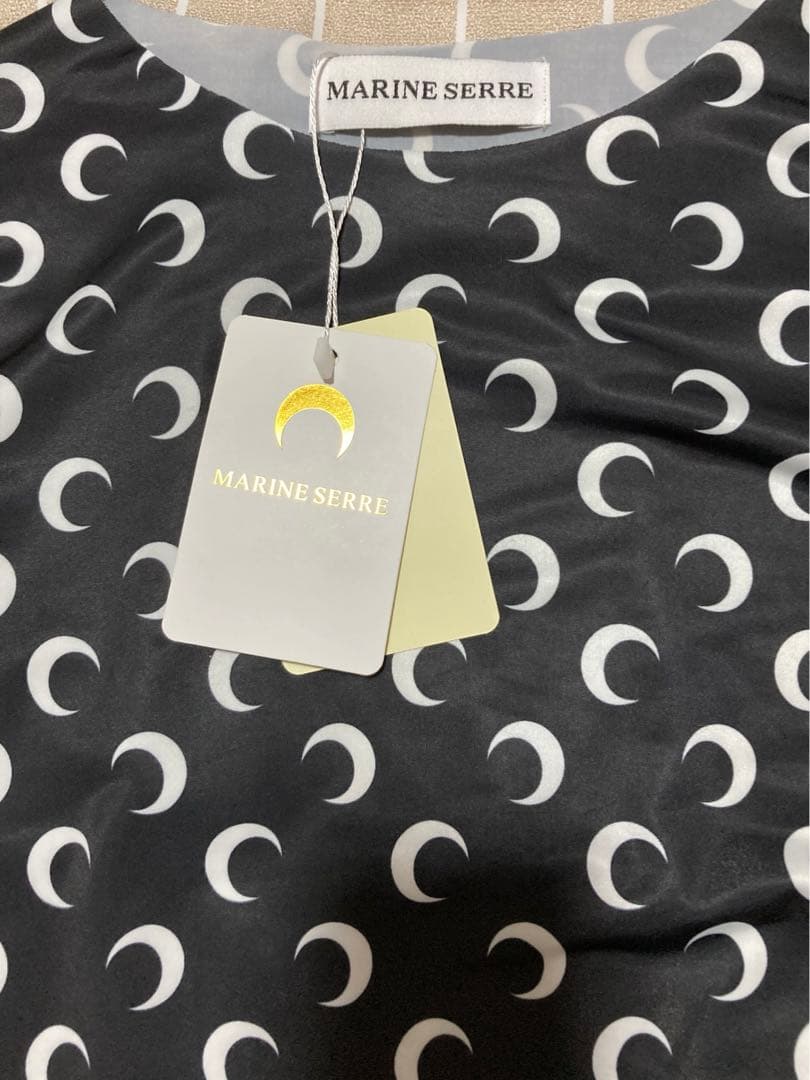 Marine Serre Moon ムーントップス 長袖 ブラック S