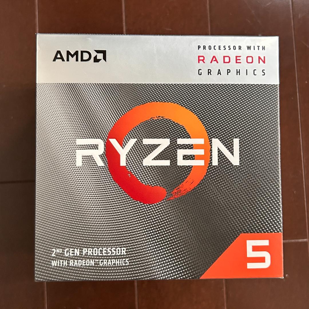 【中古】AMD Ryzen 5 3400G クーラー付き