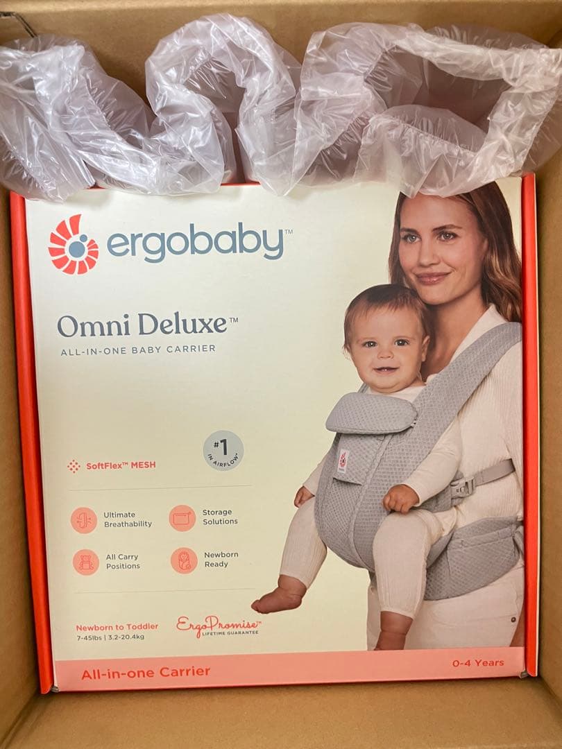 ergobaby Omni Deluxe 抱っこ紐 グレー0-4歳