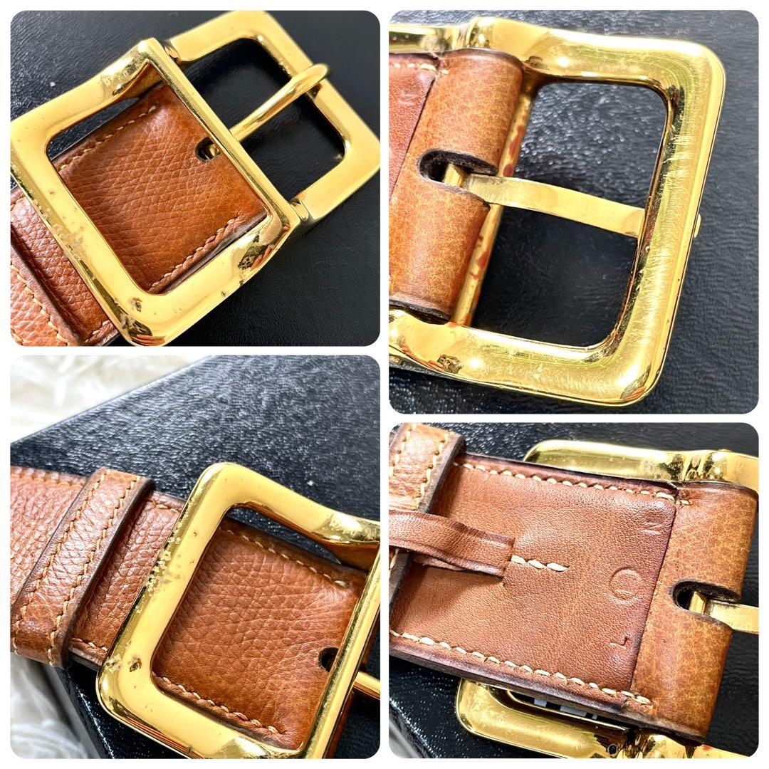 エルメス　HERMES レディース　ベルト　ブラウン　ゴールドバックル