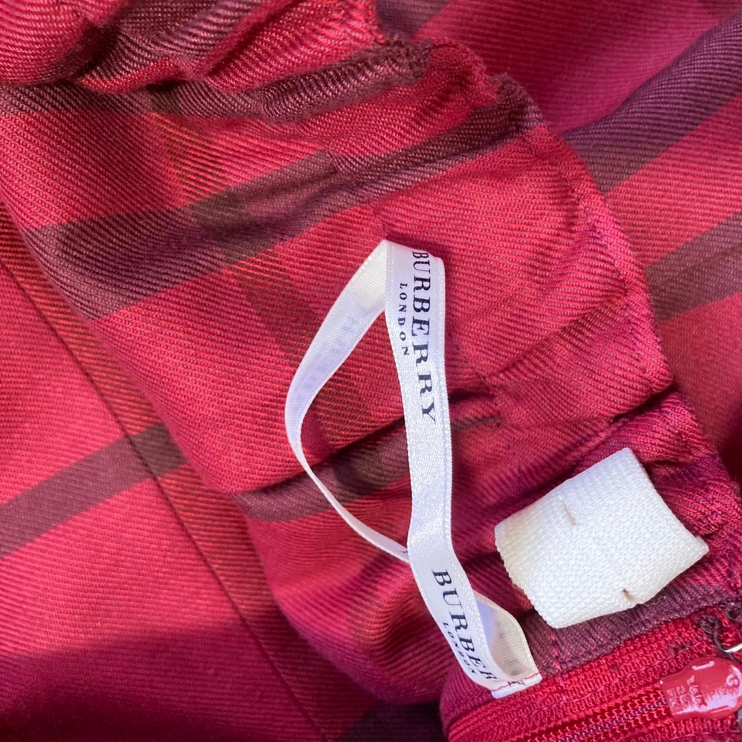 美品✨バーバリー　セットアップ　170 卒業式　ノバチェック　プリーツ　グレー