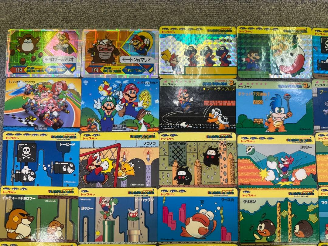 スーパーマリオ　当時物　カードまとめ売り　てれびでんわ　トップサン　49枚