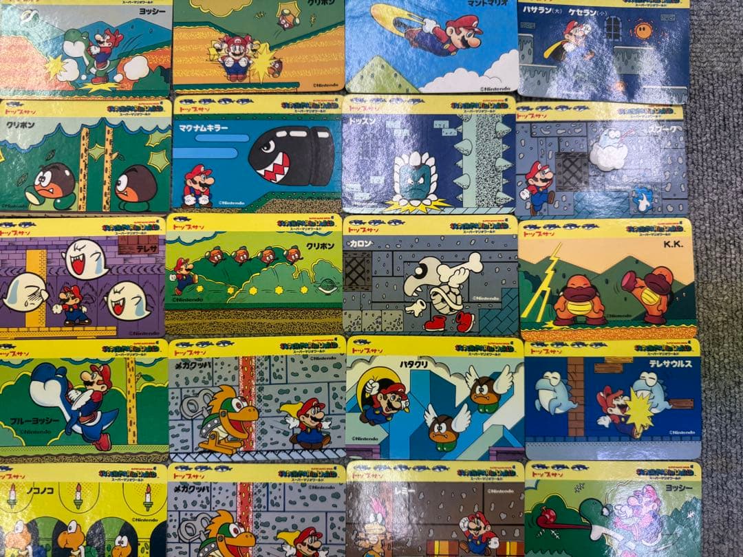スーパーマリオ　当時物　カードまとめ売り　てれびでんわ　トップサン　49枚
