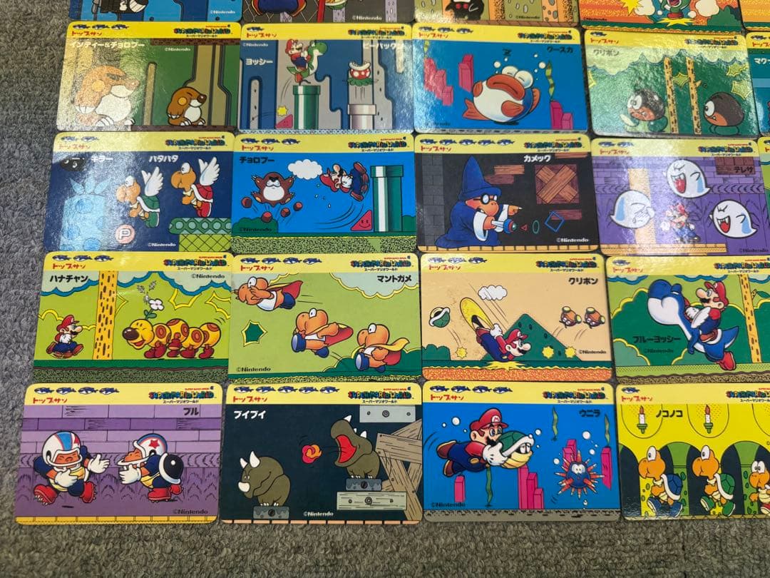 スーパーマリオ　当時物　カードまとめ売り　てれびでんわ　トップサン　49枚