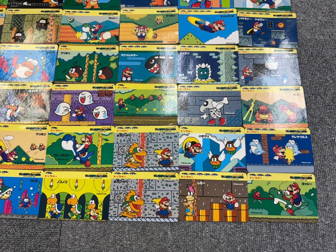 スーパーマリオ　当時物　カードまとめ売り　てれびでんわ　トップサン　49枚