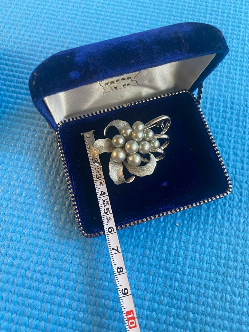 パール　シルバー950 ブローチ