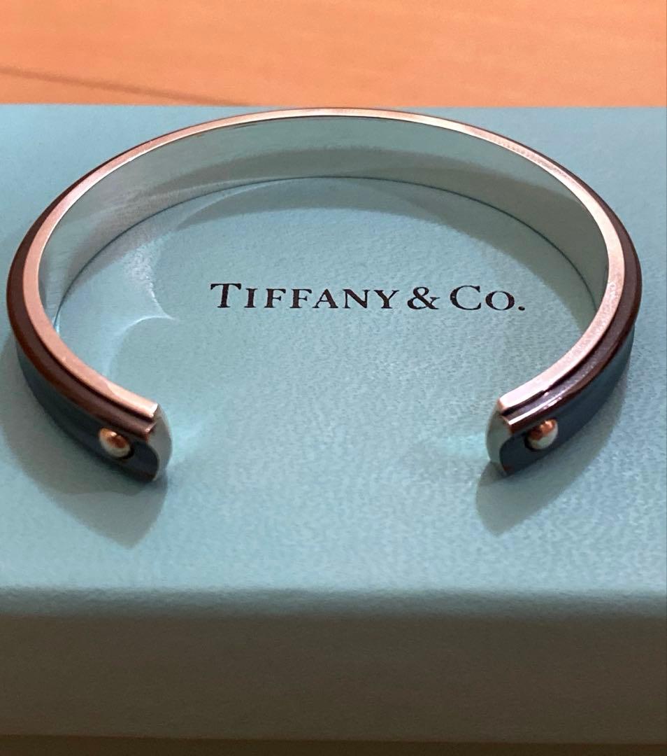 Tiffany ティファニー 1837 ブラック チタン バングル ナロー カフ