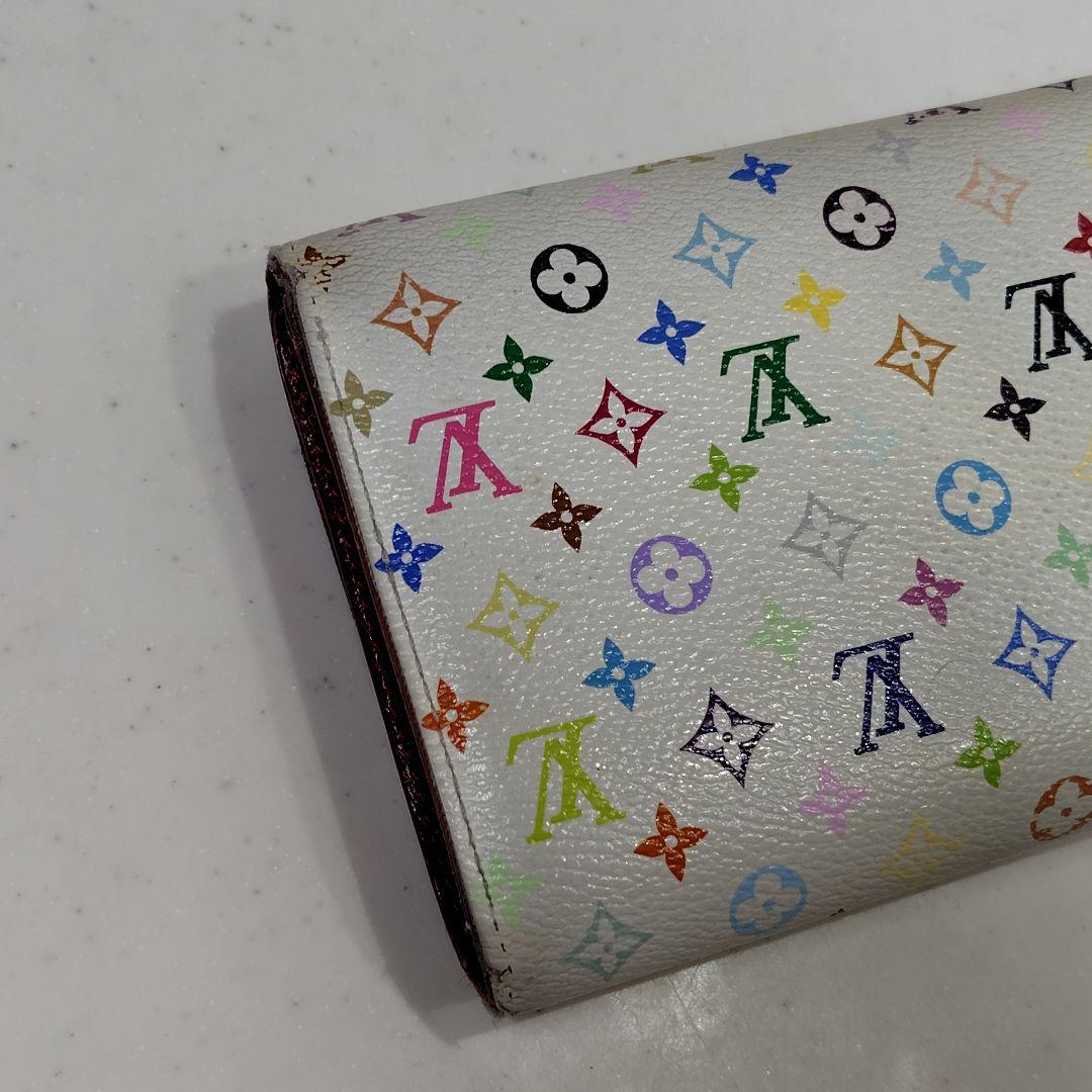 正規店購入　LOUIS VUITTON　マルチカラー　ホワイト　長財布
