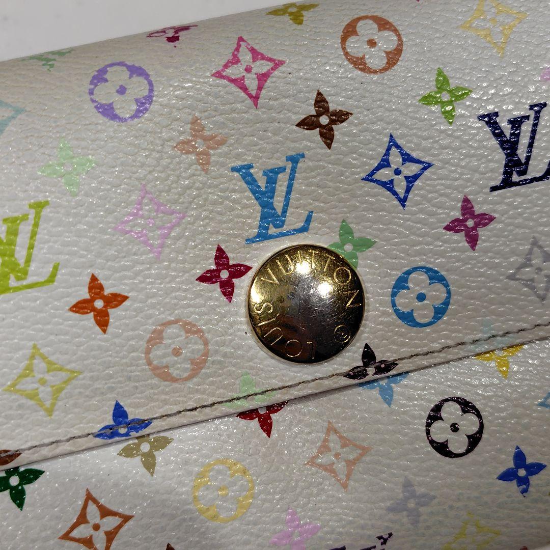 正規店購入　LOUIS VUITTON　マルチカラー　ホワイト　長財布