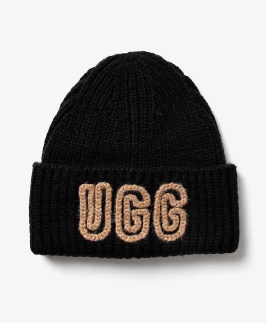 【UGG】ニット帽＊CHUNKY RIB BEANIE＊ブラック＊新品