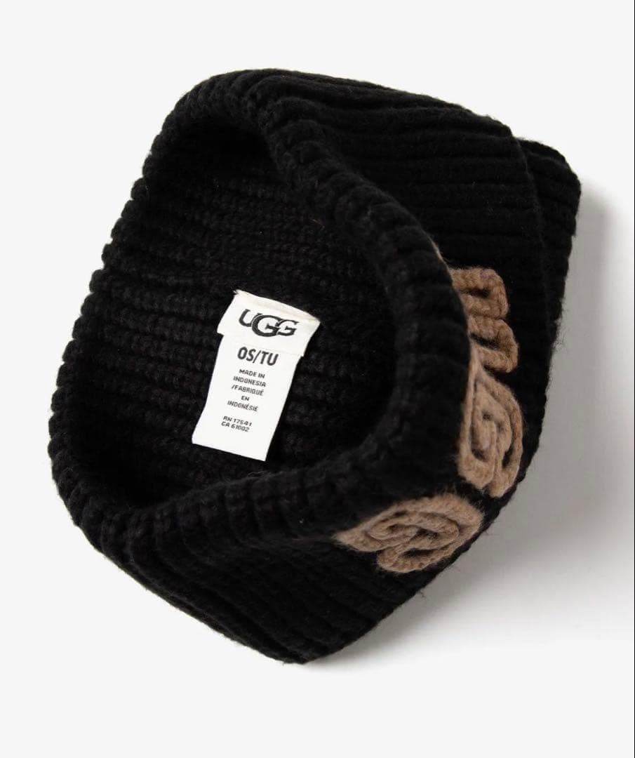 【UGG】ニット帽＊CHUNKY RIB BEANIE＊ブラック＊新品