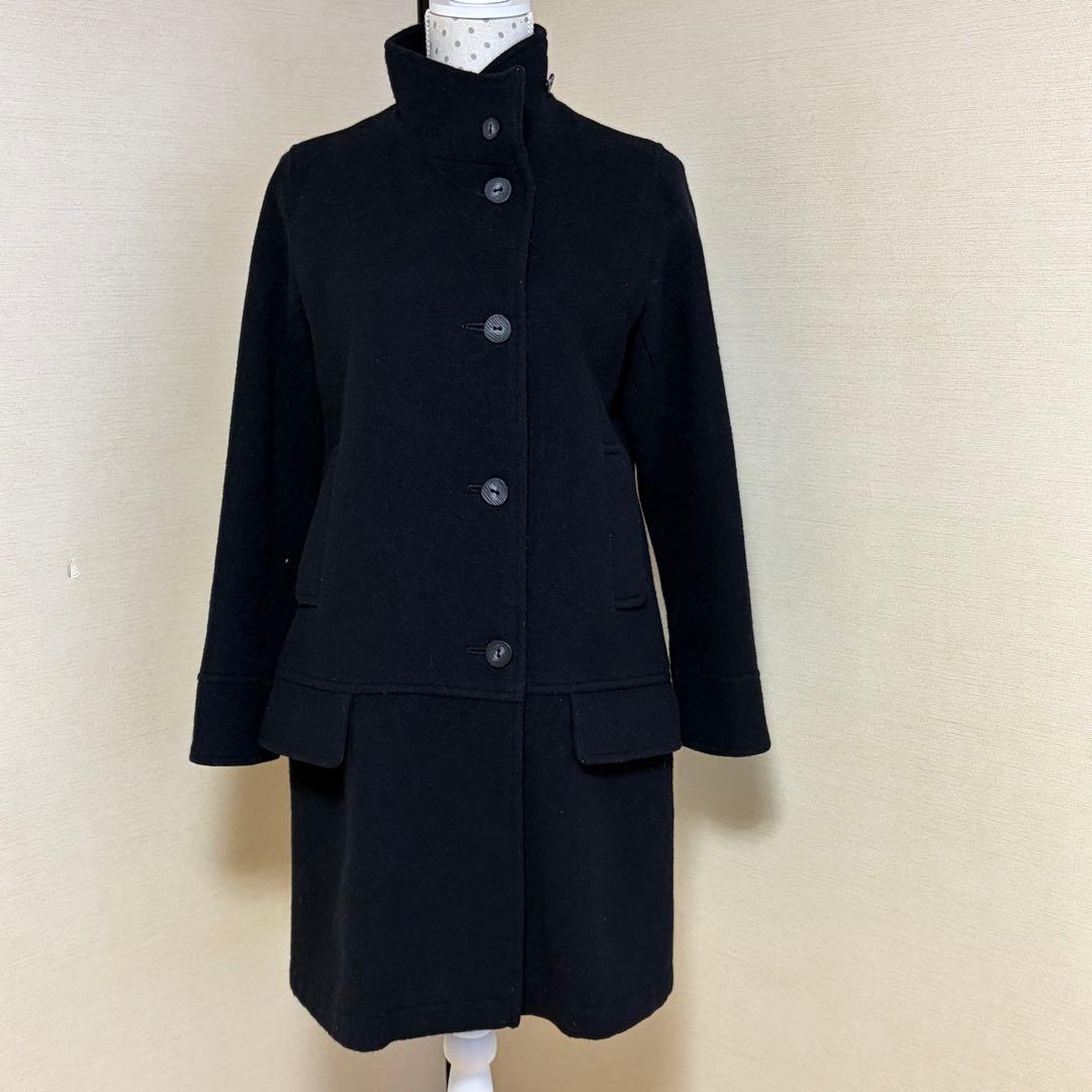 ANTIPAST アンティパスト ウールコート 黒 日本製 スタンドカラー