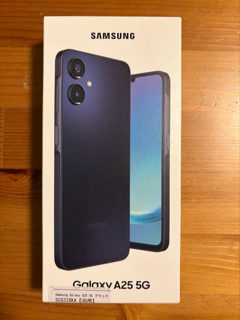 ​【新品未使用】Galaxy A25 5G　ブラック [SIMフリー]