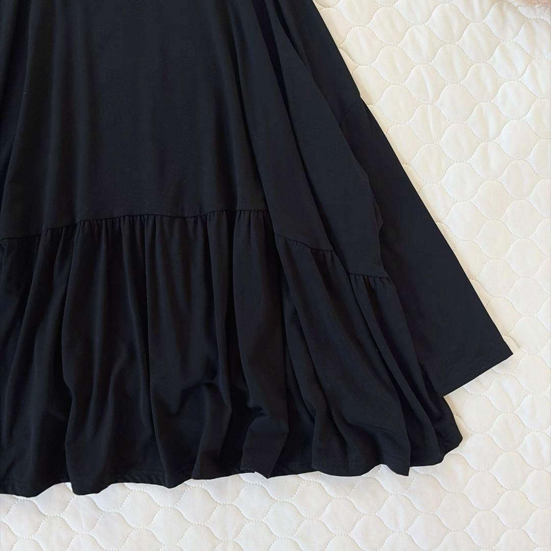 【美品】BEARDSLEY 裏起毛トロミジャージービッグTee ブラック