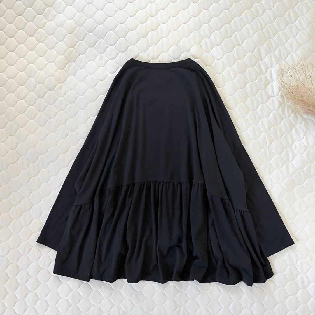 【美品】BEARDSLEY 裏起毛トロミジャージービッグTee ブラック