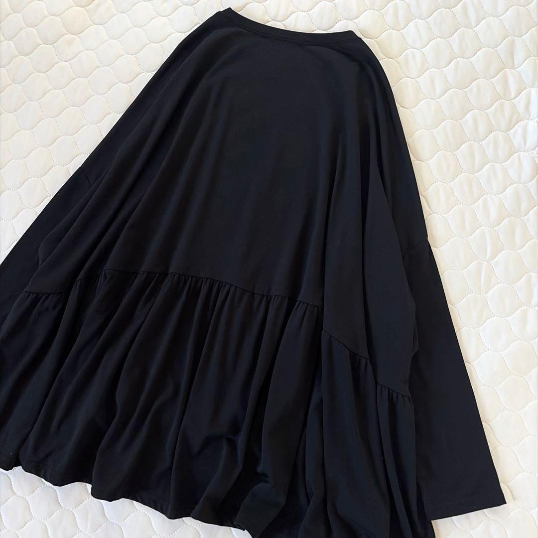 【美品】BEARDSLEY 裏起毛トロミジャージービッグTee ブラック