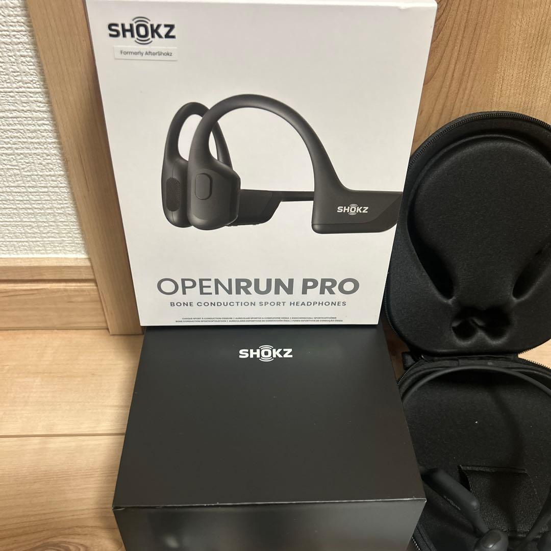 SHOKZ OpenRun Pro Black S810 骨伝導イヤホン