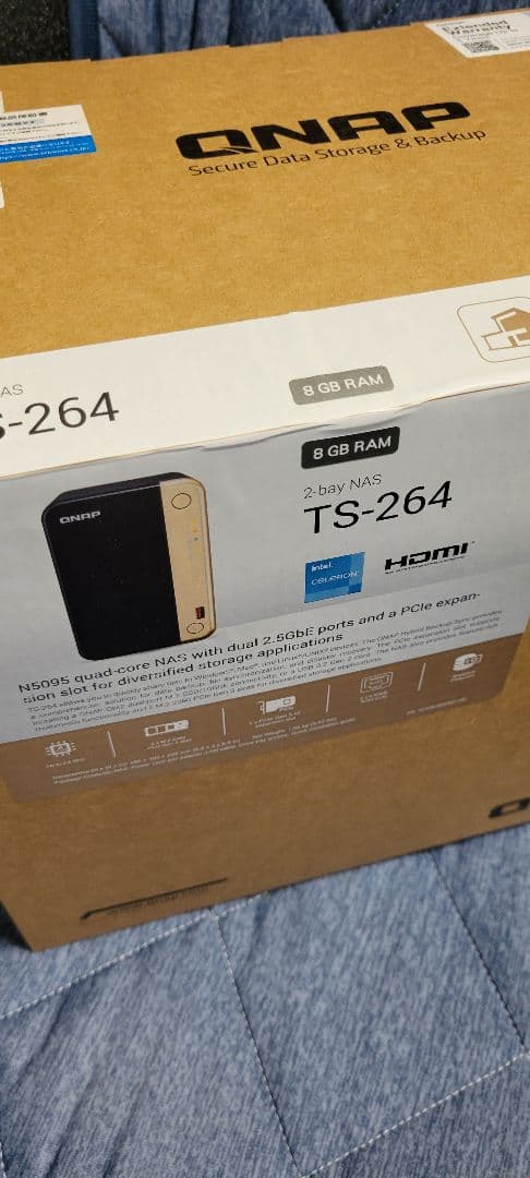 外付けハードディスク・ドライブ QNAP TS-264 NAS 8GB RAM HDMI