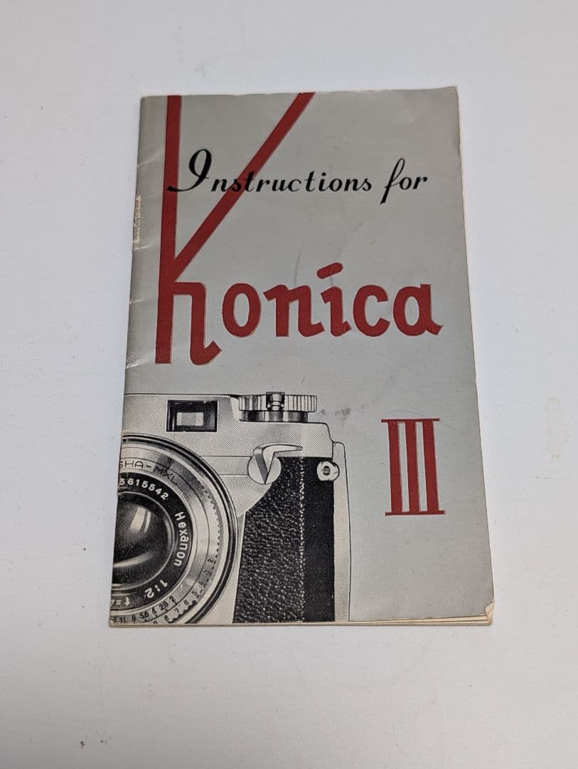 KONICA Ⅲ 48mm F/2レンズ レンジファインダーフィルムカメラ