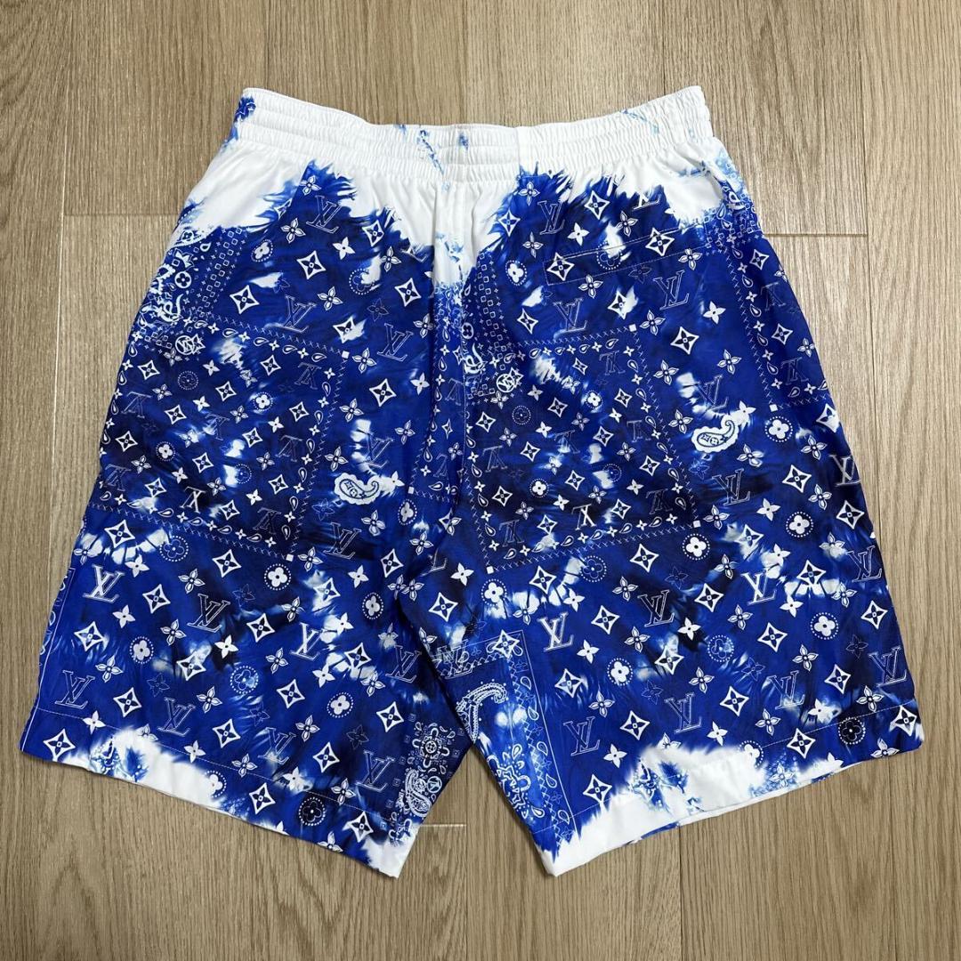 ルイヴィトン モノグラムバンダナ スイムパンツ 水着 水陸両用 ハーフパンツ S