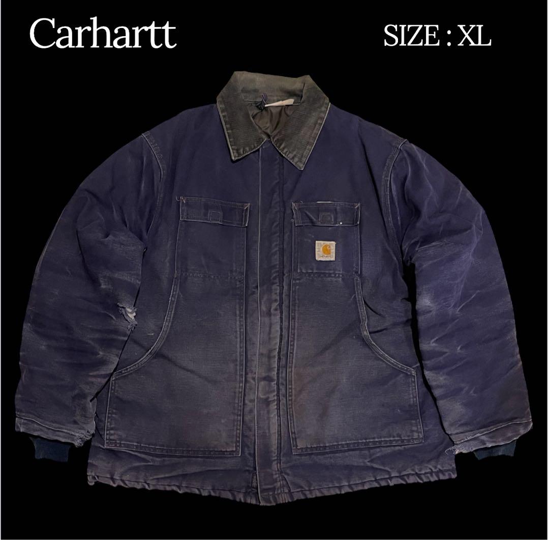 carhartt カーハートトラディショナルコート 鬼フェードネイビー XL相当