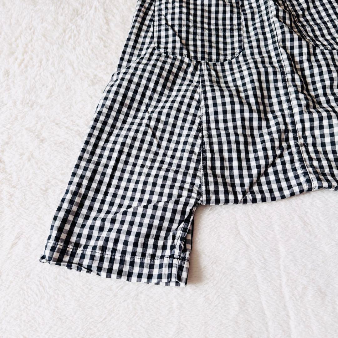 【AD2008】 ブラックコムデギャルソン サルエルパンツ ギンガムチェック S