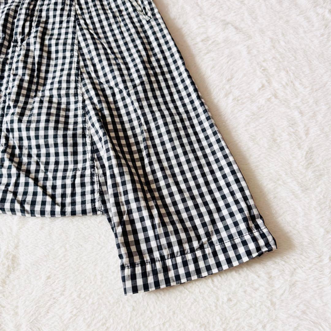 【AD2008】 ブラックコムデギャルソン サルエルパンツ ギンガムチェック S